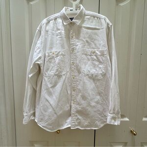 Bluenotes Cream Made In Hong Kong Cotton Shirt M